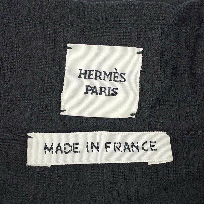 エルメス ワンピース ジップアップ・ドレス モザイク モチーフ サイズ40 HERMES アパレル 黒