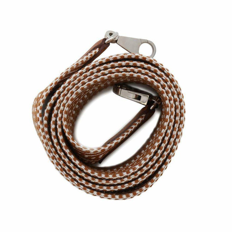 エルメス ショルダーストラップ バンドリエール サングル カヴァル エクリュ/ベージュ/ゴールド キャンバス C刻印