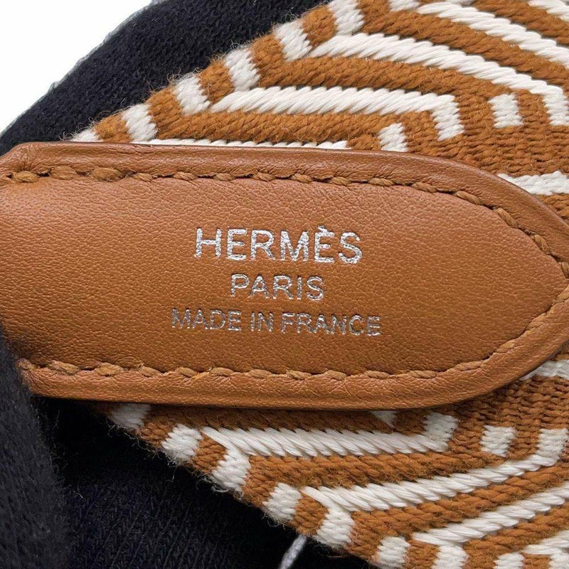 エルメス ショルダーストラップ バンドリエール サングル カヴァル エクリュ/ベージュ/ゴールド キャンバス C刻印