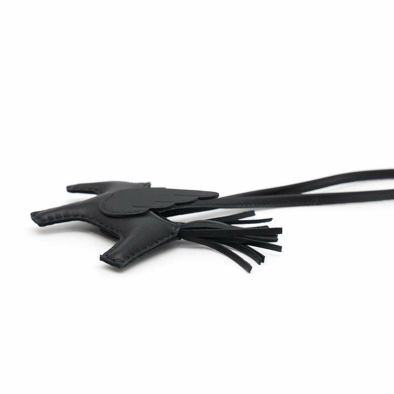 エルメス バッグチャーム ロデオPM ペガサス ブラック ラムスキン B刻印 HERMES ソーブラック