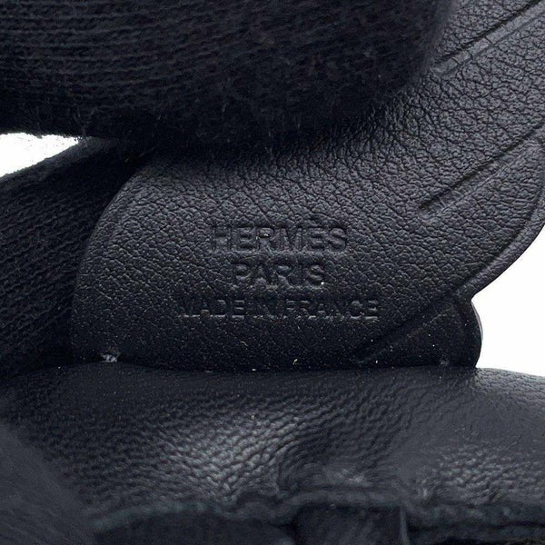 エルメス バッグチャーム ロデオPM ペガサス ブラック ラムスキン B刻印 HERMES ソーブラック