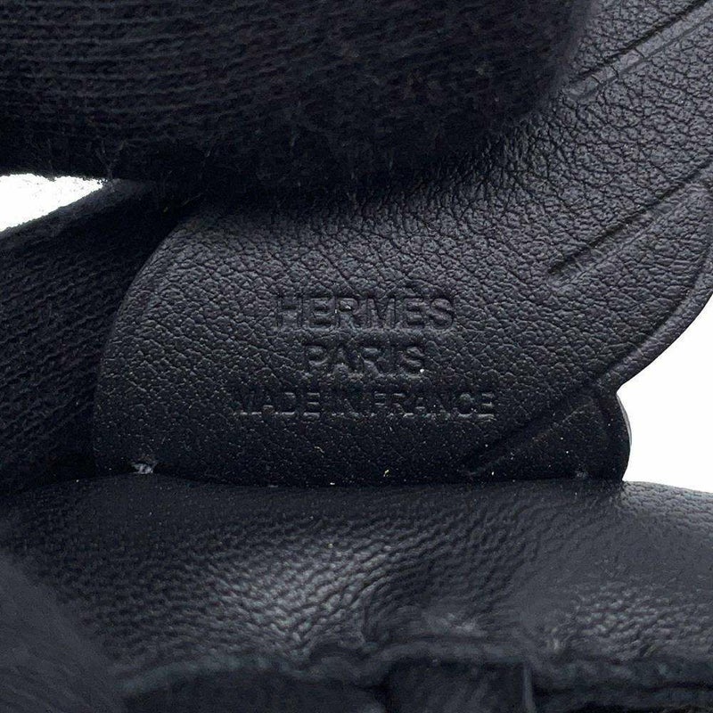 エルメス バッグチャーム ロデオPM ペガサス ブラック ラムスキン B刻印 HERMES ソーブラック
