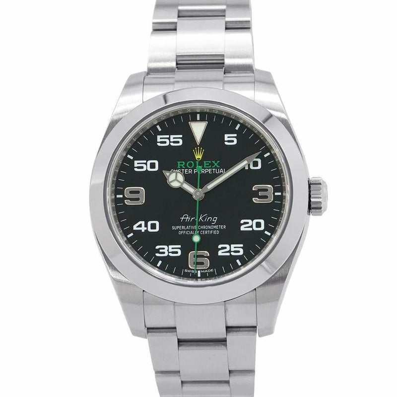 ロレックス エアキング ランダムシリアル ルーレット 116900 ROLEX 腕時計 黒文字盤