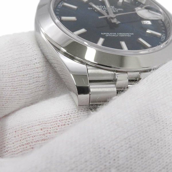 ロレックス デイトジャスト41 ランダムシリアル ルーレット 126300 ROLEX 腕時計 ブライトブルー文字盤