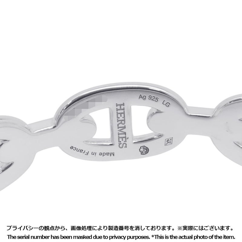 エルメス ブレスレット シェーヌダンクル アンシェネ ダブル SV925シルバー サイズLG HERMES バングル