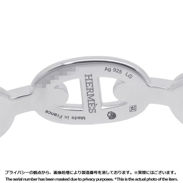 エルメス ブレスレット シェーヌダンクル アンシェネ ダブル SV925シルバー サイズSLG HERMES バングル