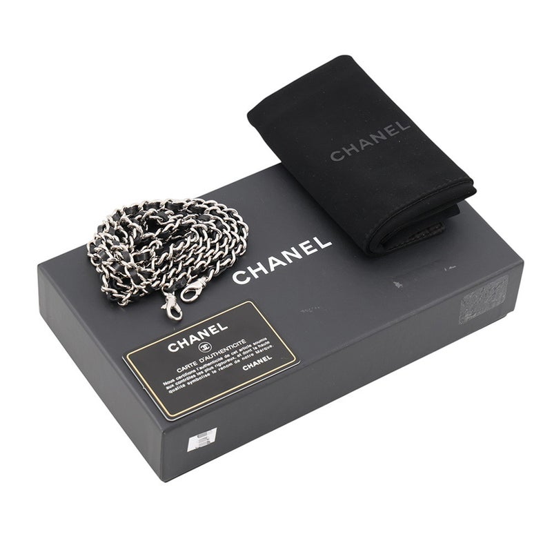 シャネル チェーンウォレット ココマーク マトラッセ ラムスキン A82527 CHANEL ポシェット 財布 黒