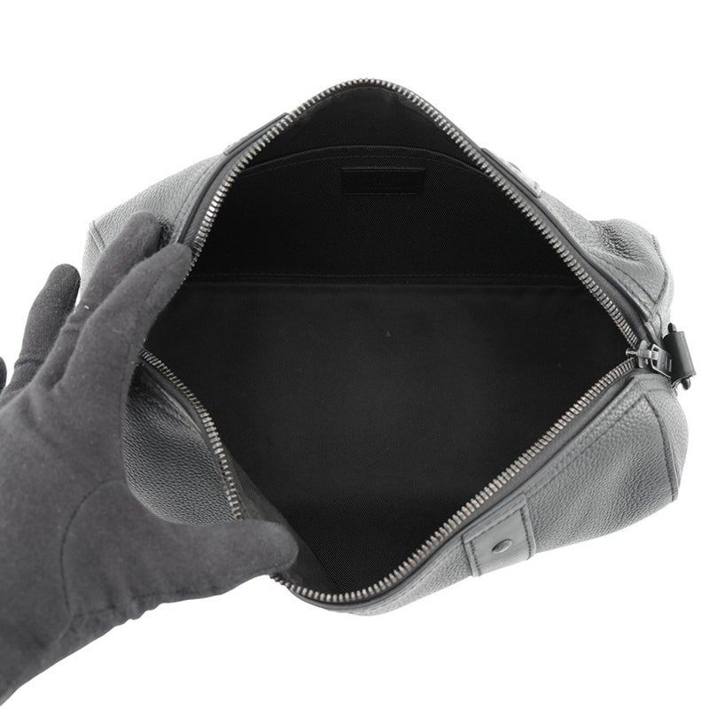 ルイヴィトン ショルダーバッグ グレインカーフレザー LV アエログラム シティ・キーポル M59255 LOUIS VUITTON 黒 ブラック