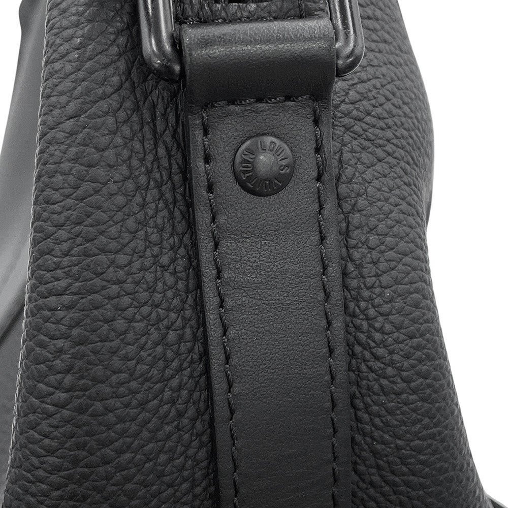 ルイヴィトン ショルダーバッグ グレインカーフレザー LV アエログラム シティ・キーポル M59255 LOUIS VUITTON 黒 ブラック ルイヴィトン ショルダーバッグ グレインカーフレザー LV アエログラム