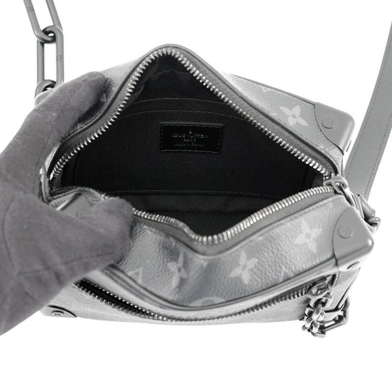 ルイヴィトン ショルダーバッグ モノグラム・エクリプス ミニ・ソフトトランク M44735 LOUIS VUITTON 黒 ブラック