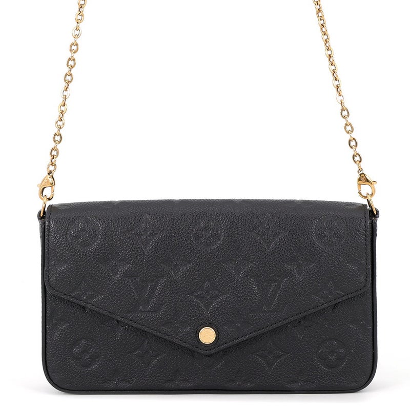 ルイヴィトン チェーンウォレット モノグラム・アンプラント ポシェット・フェリシー M64064 LOUIS VUITTON 黒 ブラック