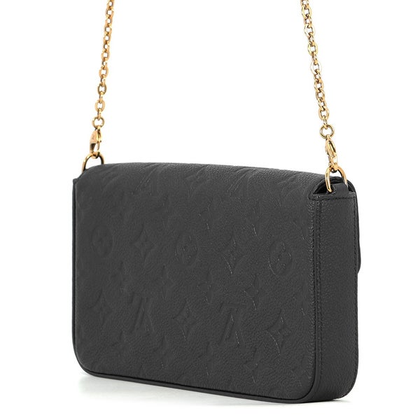 ルイヴィトン チェーンウォレット モノグラム・アンプラント ポシェット・フェリシー M64064 LOUIS VUITTON 黒 ブラック