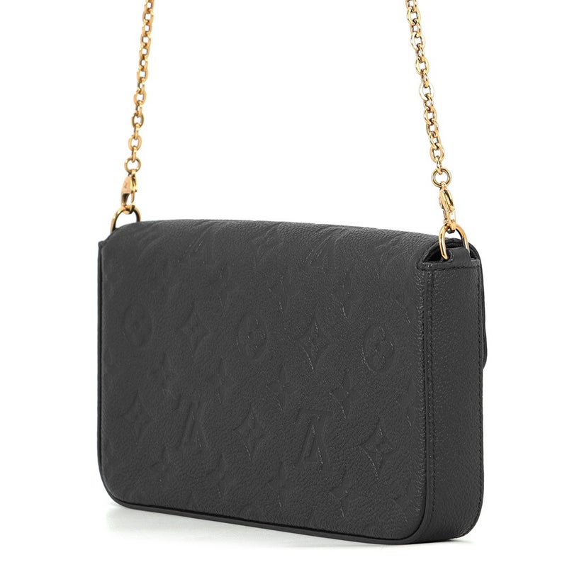 ルイヴィトン チェーンウォレット モノグラム・アンプラント ポシェット・フェリシー M64064 LOUIS VUITTON 黒 ブラック