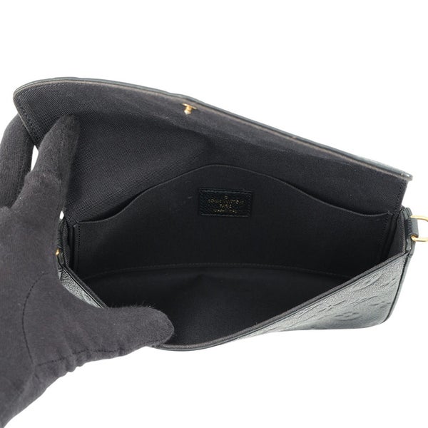 ルイヴィトン チェーンウォレット モノグラム・アンプラント ポシェット・フェリシー M64064 LOUIS VUITTON 黒 ブラック