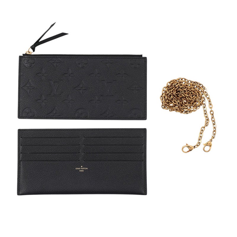 ルイヴィトン チェーンウォレット モノグラム・アンプラント ポシェット・フェリシー M64064 LOUIS VUITTON 黒 ブラック