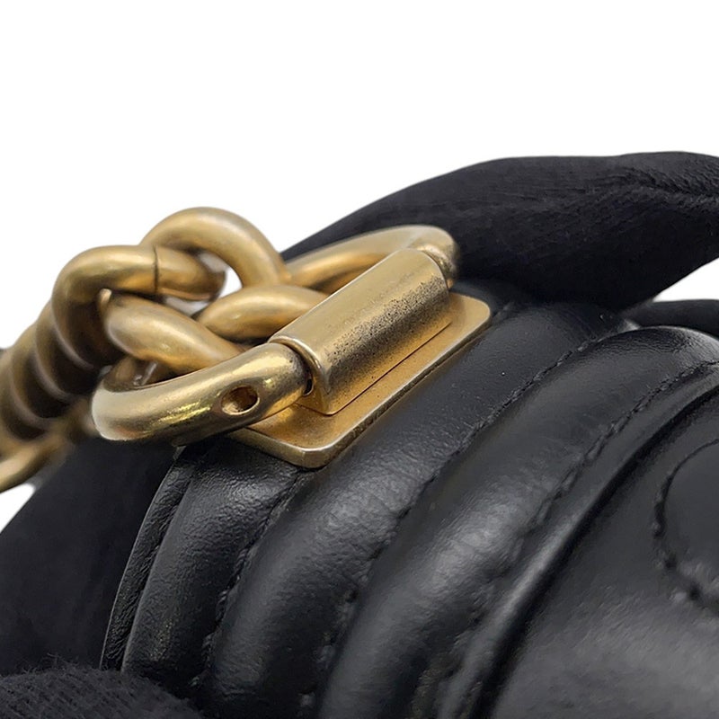 シャネル チェーンショルダーバッグ ボーイシャネル AS3018 CHANEL ミニバッグ 黒