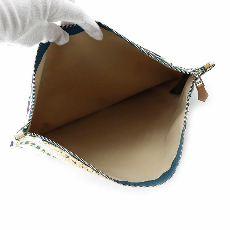 エルメス フラットポーチ フォーブルのプロムナード シルク HERMES