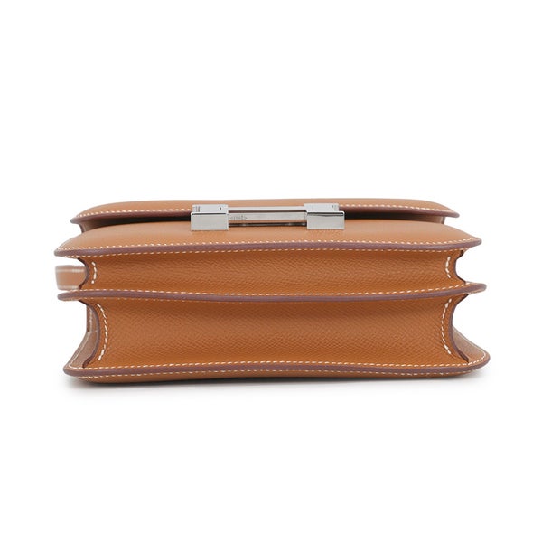 エルメス ショルダーバッグ ミニ コンスタンス3 ミロワール ゴールド/シルバー金具 エプソン K刻印 HERMES Constance