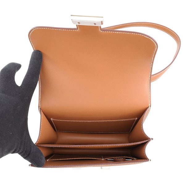 エルメス ショルダーバッグ ミニ コンスタンス3 ミロワール ゴールド/シルバー金具 エプソン K刻印 HERMES Constance