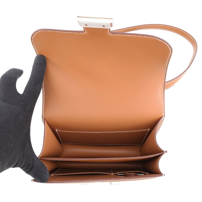 エルメス ショルダーバッグ ミニ コンスタンス3 ミロワール ゴールド/シルバー金具 エプソン K刻印 HERMES Constance