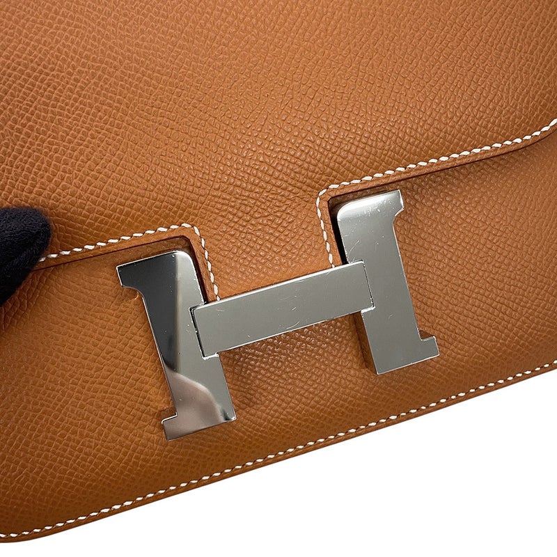エルメス ショルダーバッグ ミニ コンスタンス3 ミロワール ゴールド/シルバー金具 エプソン K刻印 HERMES Constance