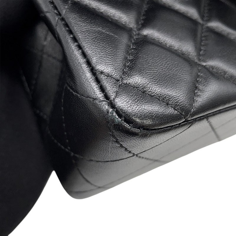 シャネル チェーンショルダーバッグ ミニマトラッセ ココマーク ラムスキン A69900 CHANEL バッグ 黒