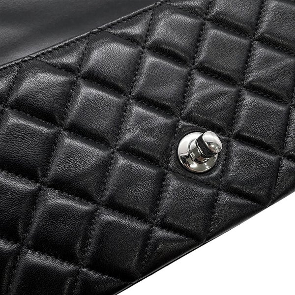シャネル チェーンショルダーバッグ ミニマトラッセ ココマーク ラムスキン A69900 CHANEL バッグ 黒