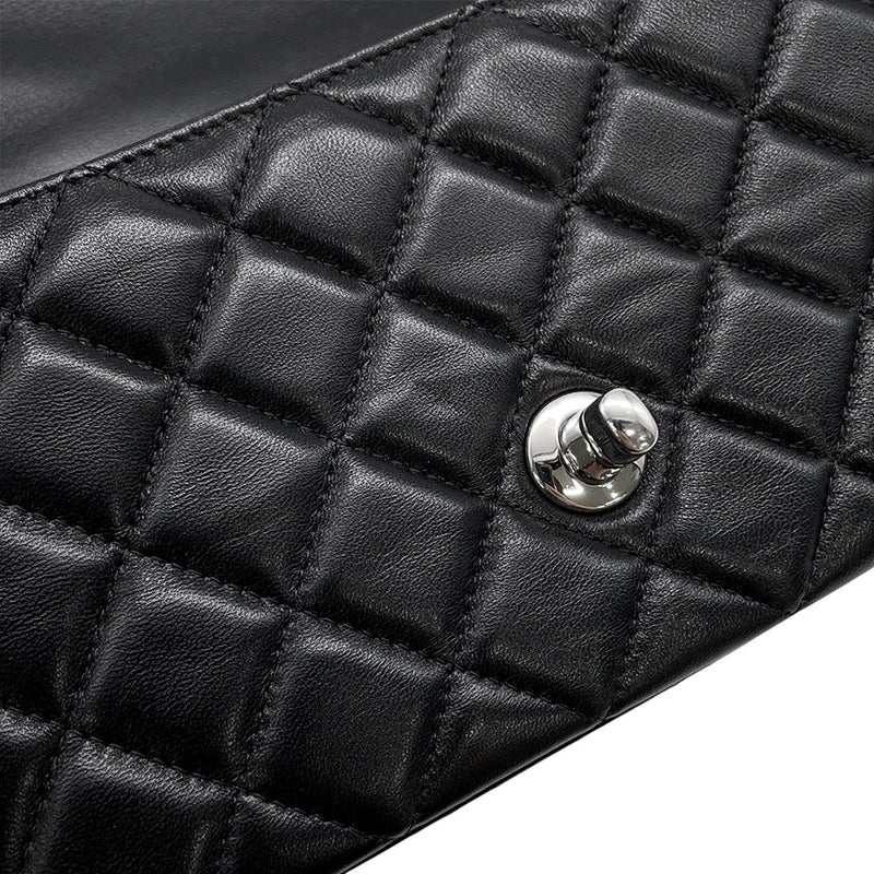 シャネル チェーンショルダーバッグ ミニマトラッセ ココマーク ラムスキン A69900 CHANEL バッグ 黒