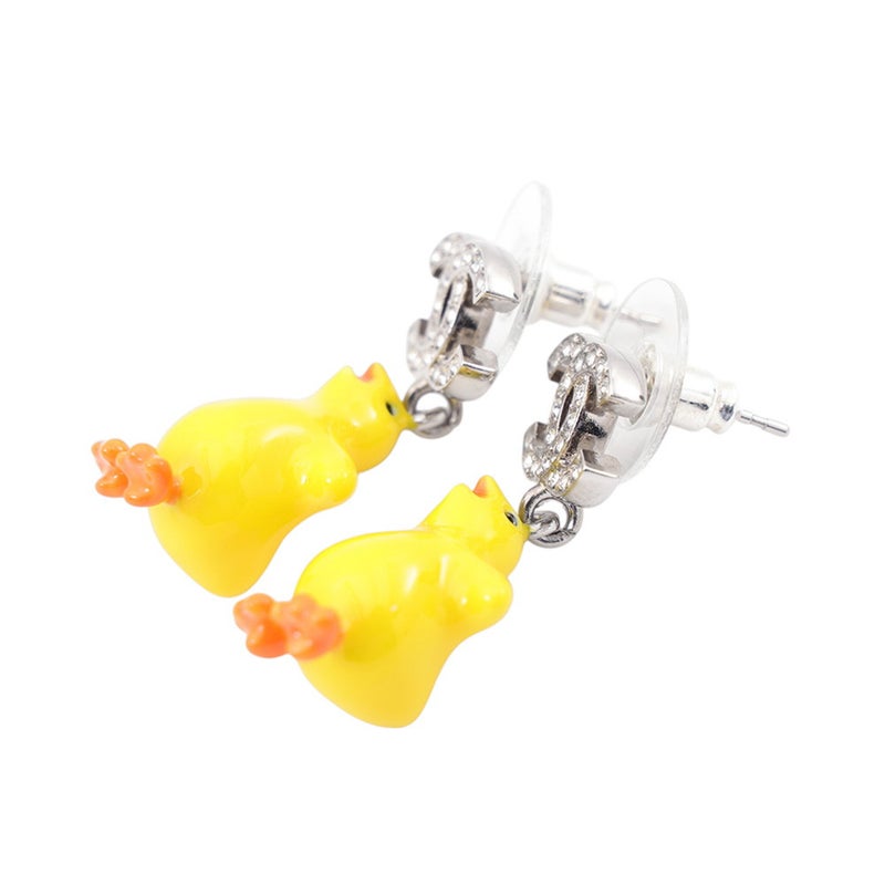 シャネル ピアス ココマーク ひよこモチーフ  ラインストーン C26 S CHANEL アクセサリー
