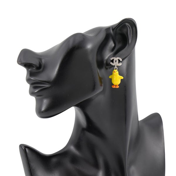 シャネル ピアス ココマーク ひよこモチーフ  ラインストーン C26 S CHANEL アクセサリー