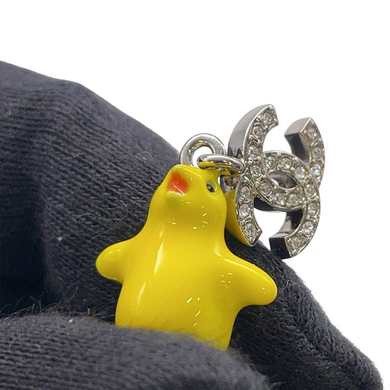 シャネル ピアス ココマーク ひよこモチーフ  ラインストーン C26 S CHANEL アクセサリー