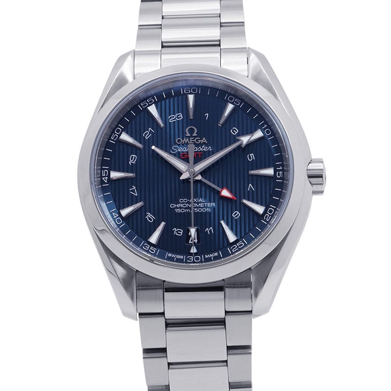 オメガ シーマスター アクアテラ 150M コーアクシャル GMT 231.10.43.22.03.001 OMEGA 腕時計 ブルー文字盤