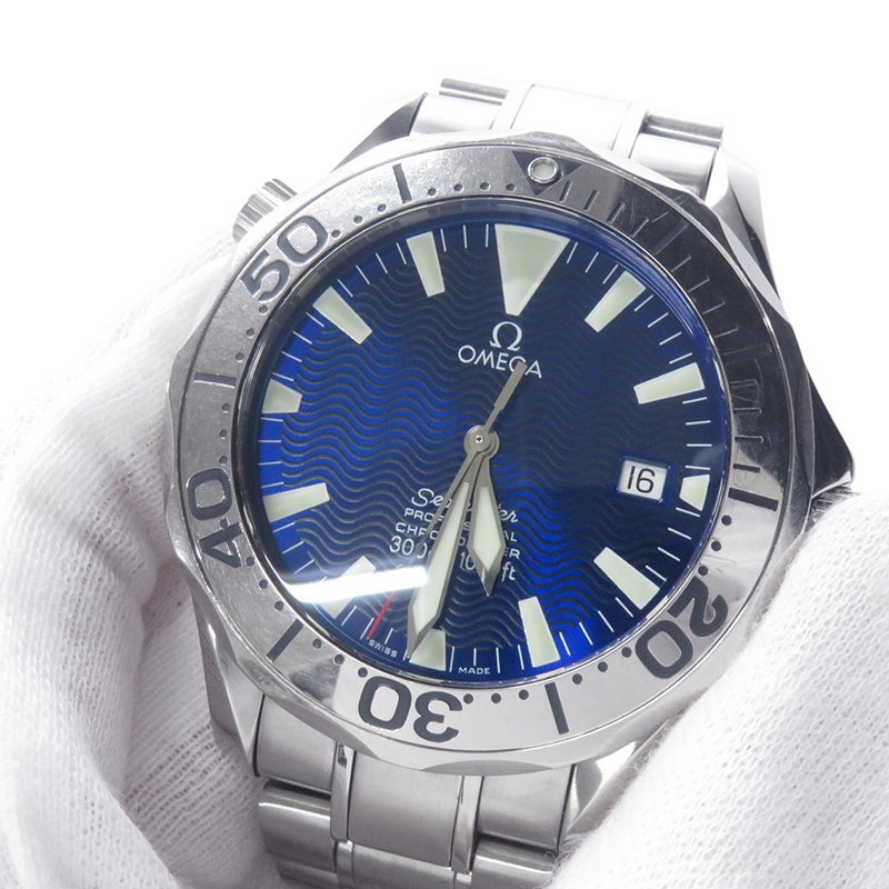 オメガ シーマスター ダイバー 300m OMEGA 2255.80 腕時計 ブルー文字盤