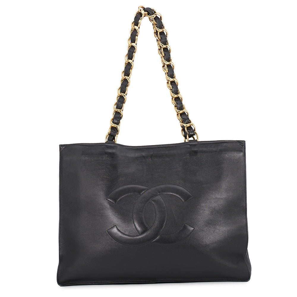 シャネル トートバッグ ココマーク レザー CHANEL バッグ デカココ