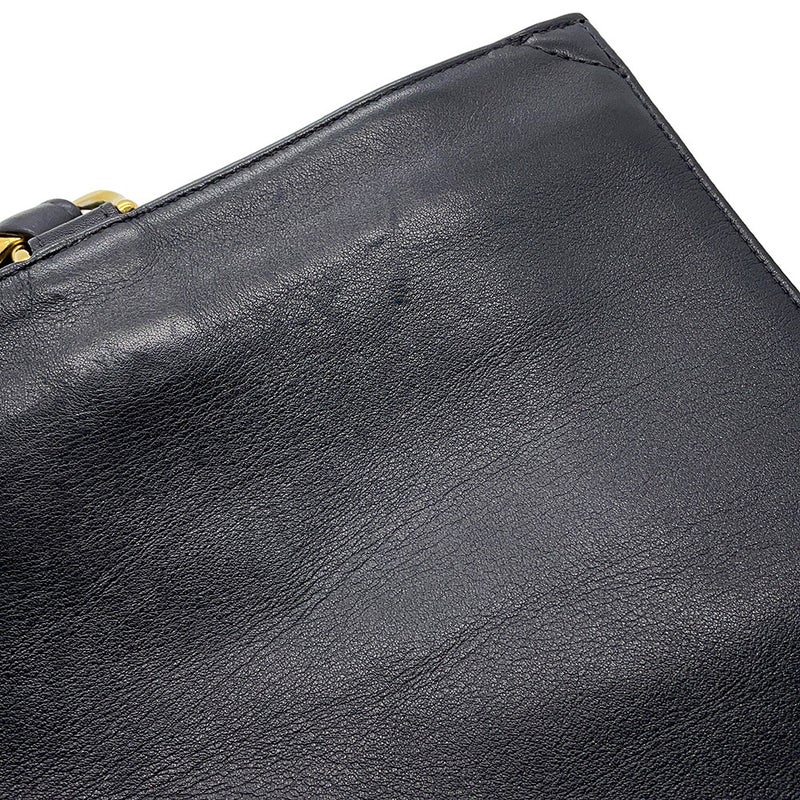 シャネル トートバッグ ココマーク レザー CHANEL バッグ デカココ チェーントート 黒