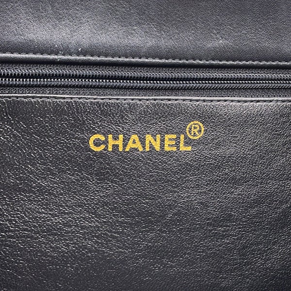 シャネル トートバッグ ココマーク レザー CHANEL バッグ デカココ チェーントート 黒