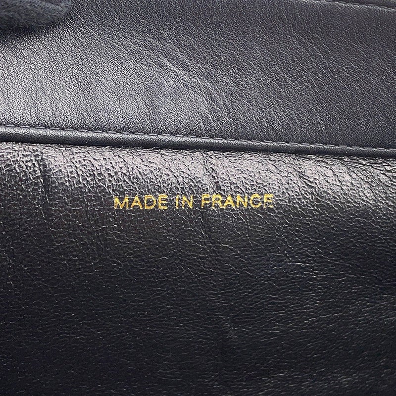 シャネル トートバッグ ココマーク レザー CHANEL バッグ デカココ チェーントート 黒