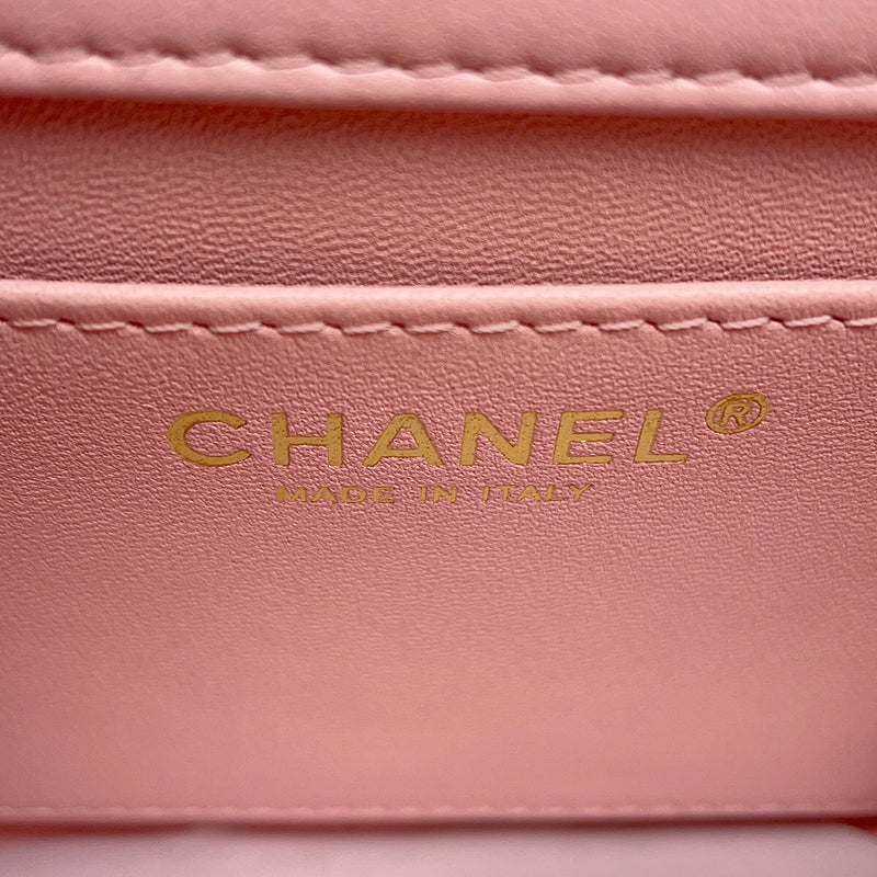 シャネル チェーンショルダーバッグ マトラッセ ココマーク フェイクパール カーフスキン CHANEL
