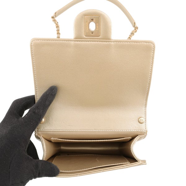 シャネル チェーンショルダーバッグ マトラッセ ココマーク スクエア型 CHANEL