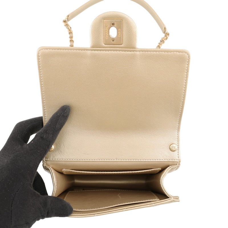 シャネル チェーンショルダーバッグ マトラッセ ココマーク スクエア型 CHANEL