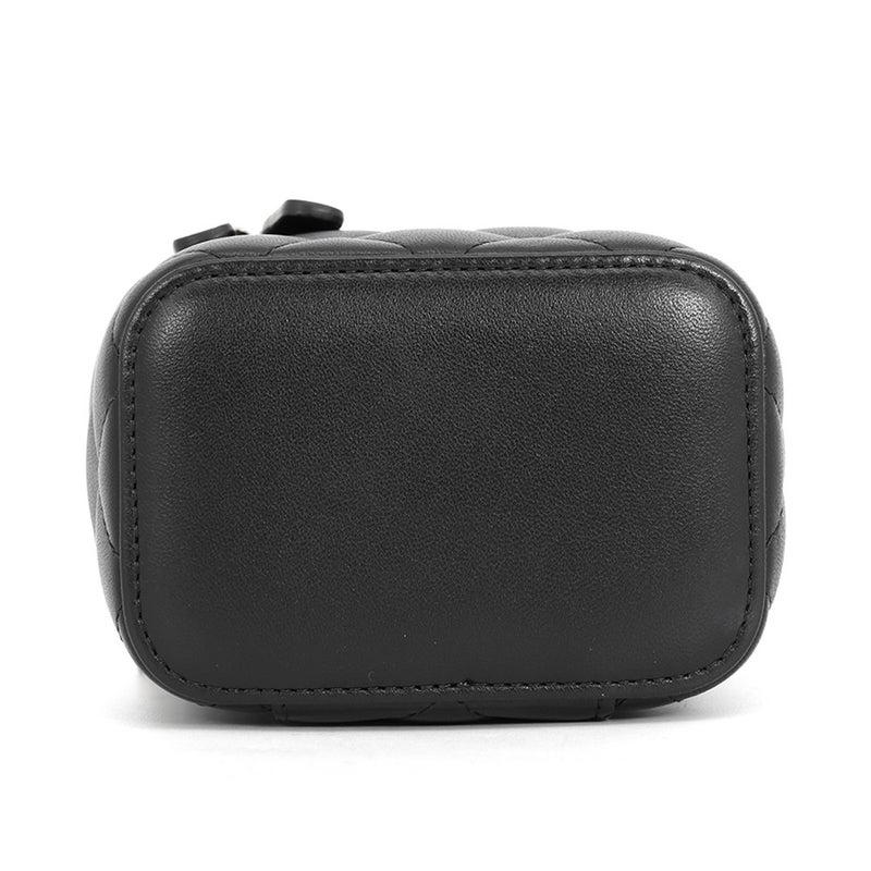 シャネル チェーンショルダーバッグ スモール バニティケース ラムスキン AP2198 CHANEL ポシェット ヴァニティ 黒
