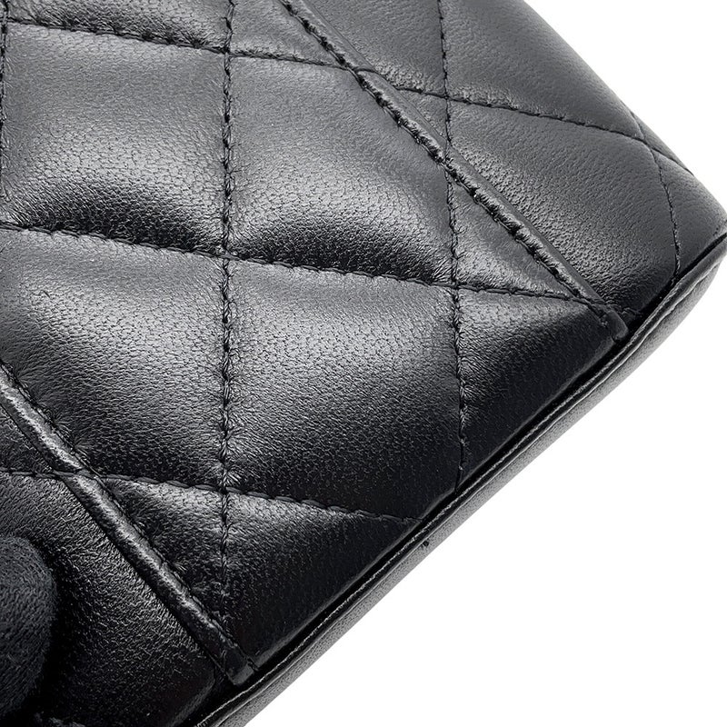 シャネル チェーンショルダーバッグ スモール バニティケース ラムスキン AP2198 CHANEL ポシェット ヴァニティ 黒