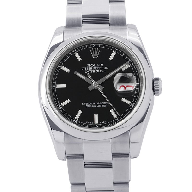 ロレックス デイトジャスト36 M番 116200 ROLEX 腕時計 黒文字盤