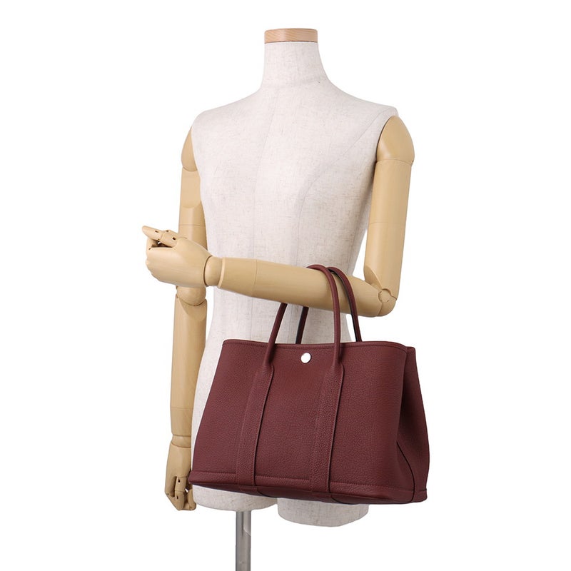エルメス トートバッグ ガーデンパーティTPM ルージュアッシュ/シルバー金具 ネゴンダ G刻印 HERMES Garden Party