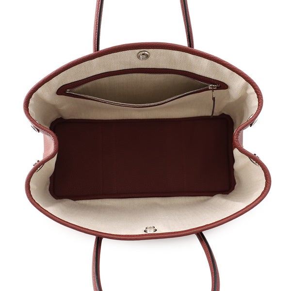 エルメス トートバッグ ガーデンパーティTPM ルージュアッシュ/シルバー金具 ネゴンダ G刻印 HERMES Garden Party