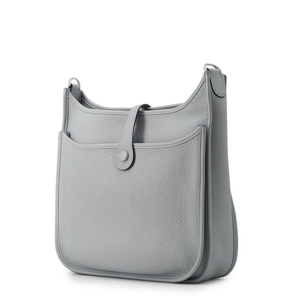 エルメス ショルダーバッグ エブリン3 PM ブルーグラシエ/シルバー金具 トリヨンクレマンス W刻印 HERMES Evelyne