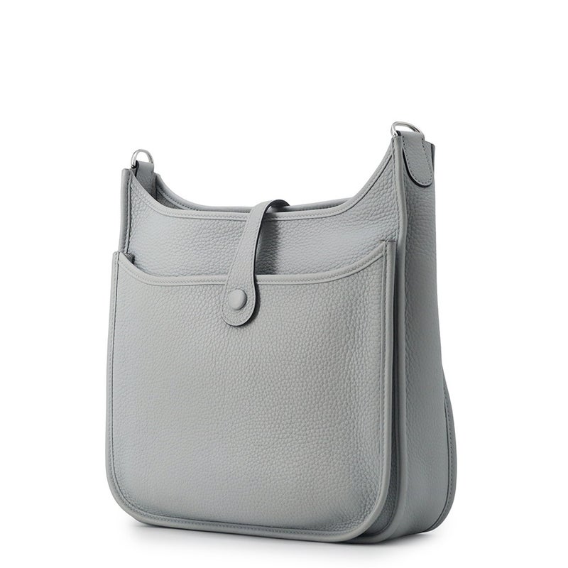 エルメス ショルダーバッグ エブリン3 PM ブルーグラシエ/シルバー金具 トリヨンクレマンス W刻印 HERMES Evelyne