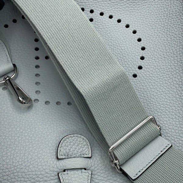 エルメス ショルダーバッグ エブリン3 PM ブルーグラシエ/シルバー金具 トリヨンクレマンス W刻印 HERMES Evelyne