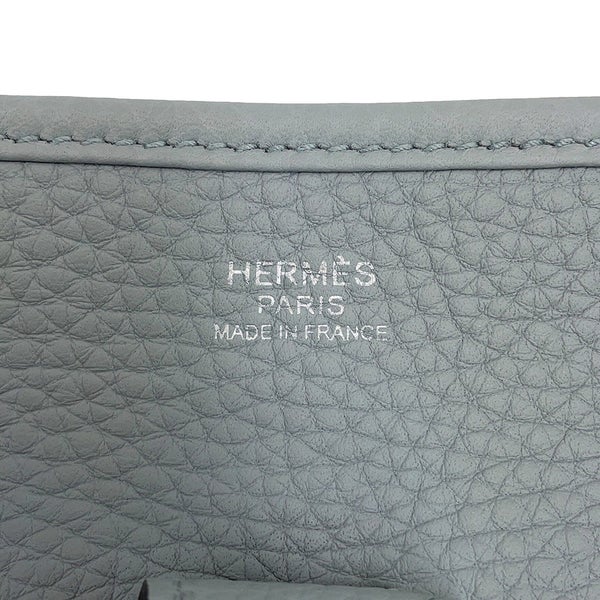 エルメス ショルダーバッグ エブリン3 PM ブルーグラシエ/シルバー金具 トリヨンクレマンス W刻印 HERMES Evelyne