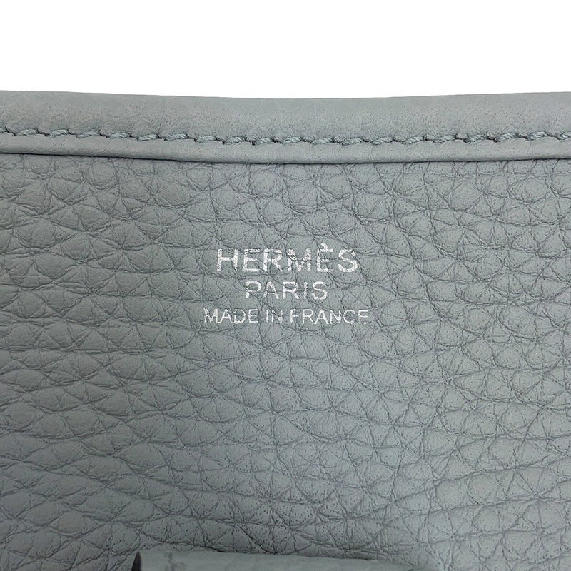 エルメス ショルダーバッグ エブリン3 PM ブルーグラシエ/シルバー金具 トリヨンクレマンス W刻印 HERMES Evelyne